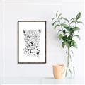 Picture of Lovely leopard _GroupedProduct_Rectangle_Portrait_Canvas_Framed_