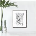 Picture of Lovely leopard _GroupedProduct_Rectangle_Portrait_Canvas_Framed_