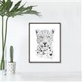 Picture of Lovely leopard _GroupedProduct_Rectangle_Portrait_Canvas_Framed_