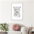 Picture of Lovely leopard _GroupedProduct_Rectangle_Portrait_Canvas_Framed_