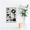 Picture of Retro Data _GroupedProduct_Rectangle_Portrait_Canvas_Framed_