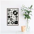 Picture of Retro Data _GroupedProduct_Rectangle_Portrait_Canvas_Framed_
