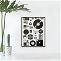 Picture of Retro Data _GroupedProduct_Rectangle_Portrait_Canvas_Framed_