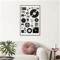Picture of Retro Data _GroupedProduct_Rectangle_Portrait_Canvas_Framed_