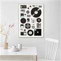 Picture of Retro Data _GroupedProduct_Rectangle_Portrait_Canvas_Framed_