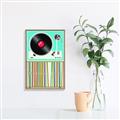 Picture of Vinyl Stack _GroupedProduct_Rectangle_Portrait_Canvas_Framed_