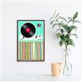 Picture of Vinyl Stack _GroupedProduct_Rectangle_Portrait_Canvas_Framed_