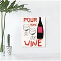 Picture of  Pour More Wine Typography Poster _GroupedProduct_Rectangle_Portrait_Unframed_Print_Only_