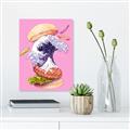 Picture of kanagawa burger _GroupedProduct_Rectangle_Portrait_Unframed_Print_Only_