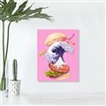 Picture of kanagawa burger _GroupedProduct_Rectangle_Portrait_Unframed_Print_Only_