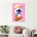 Picture of kanagawa burger _GroupedProduct_Rectangle_Portrait_Unframed_Print_Only_