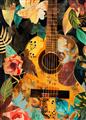 Picture of Music Guitar Collage  _GroupedProduct_Rectangle_Portrait_Unframed_Print_Only_