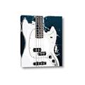 Picture of Retro White guitar Poster _GroupedProduct_Rectangle_Portrait_Canvas_