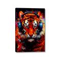 Picture of Tiger With Headphones animal _GroupedProduct_Rectangle_Portrait_Canvas_