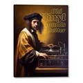 Picture of Old Vinyl Sounds Better Typography Poster _GroupedProduct_Rectangle_Portrait_Canvas_