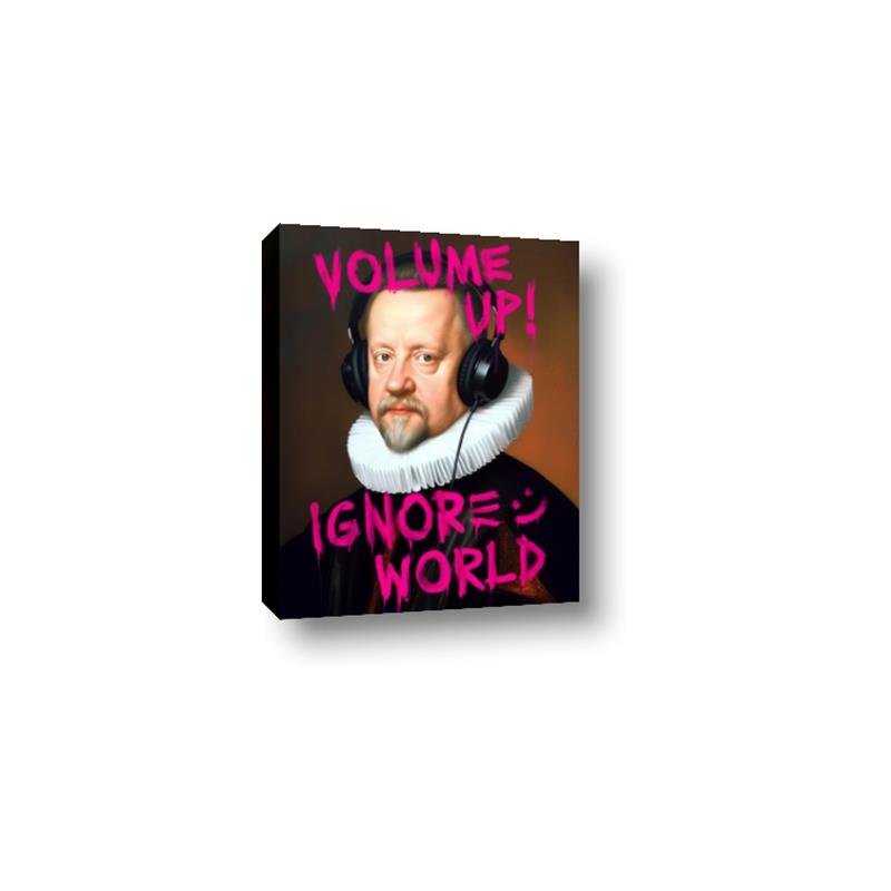 Picture of Volume Up Typography Poster _GroupedProduct_Rectangle_Portrait_Canvas_