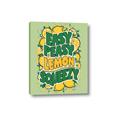 Picture of Easy Peasy Lemon Squeezy Typography Poster _GroupedProduct_Rectangle_Portrait_Canvas_
