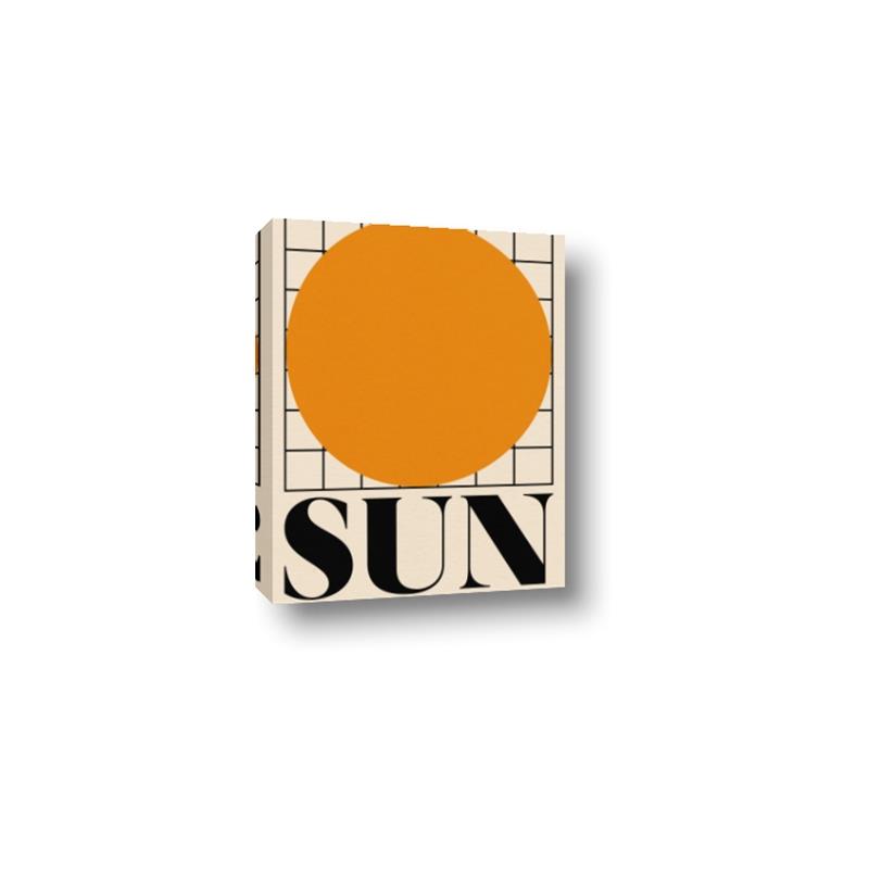 Picture of Sun Typography Poster _GroupedProduct_Rectangle_Portrait_Canvas_