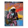 Picture of Retro Spaceman with Guitar Poster _GroupedProduct_Rectangle_Portrait_Canvas_