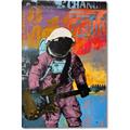 Picture of Retro Spaceman with Guitar Poster _GroupedProduct_Rectangle_Portrait_Canvas_