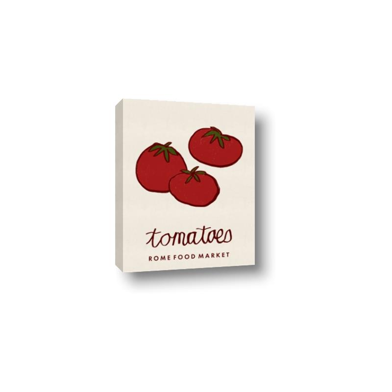 Picture of Food Art - Tomatoes Rome Food Market _GroupedProduct_Rectangle_Portrait_Canvas_