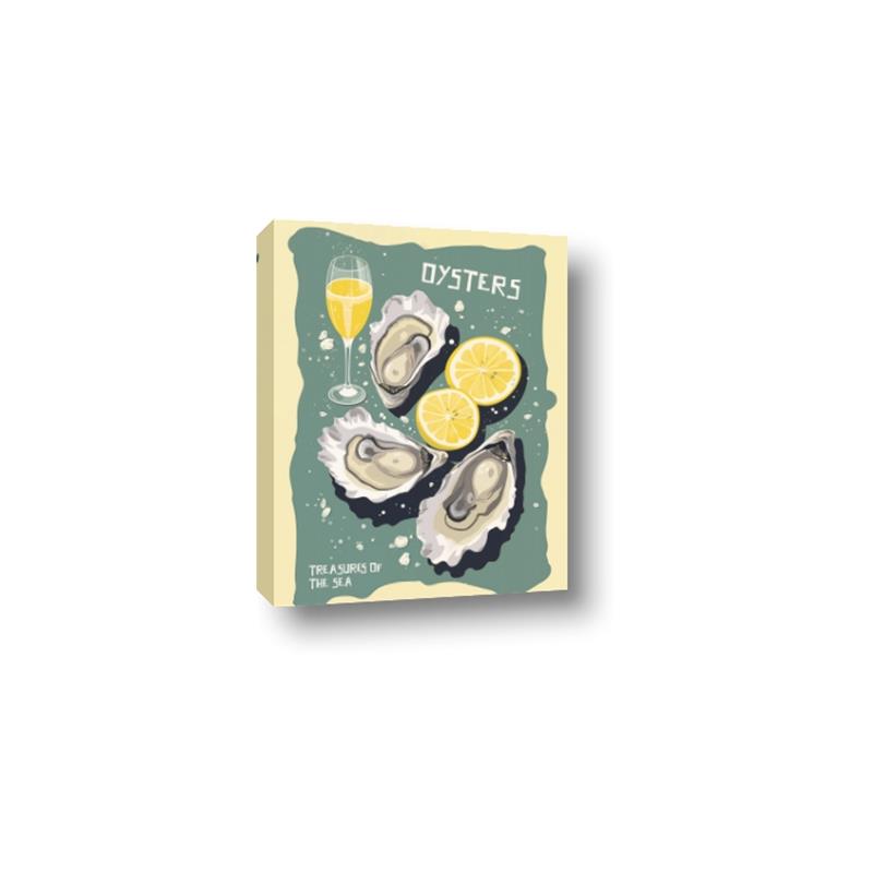 Picture of Oysters Poster _GroupedProduct_Rectangle_Portrait_Canvas_