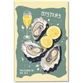 Picture of Oysters Poster _GroupedProduct_Rectangle_Portrait_Canvas_