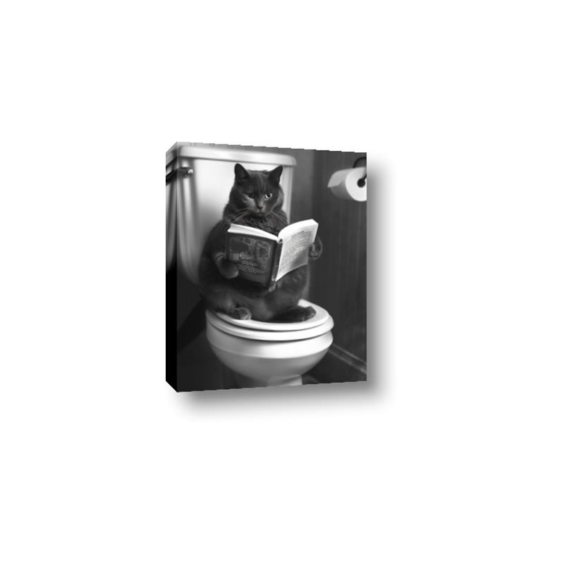 Picture of Plus Size Kitty on the Loo _GroupedProduct_Rectangle_Portrait_Canvas_