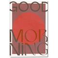 Picture of Good Morning Typography Poster _GroupedProduct_Rectangle_Portrait_Canvas_