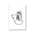 Picture of Retro Walkman Poster _GroupedProduct_Rectangle_Portrait_Canvas_