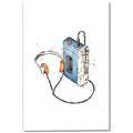 Picture of Retro Walkman Poster _GroupedProduct_Rectangle_Portrait_Canvas_