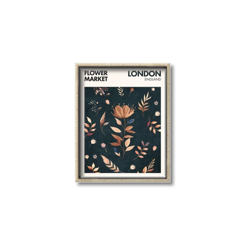 Picture of Flower Market London Poster _GroupedProduct_Rectangle_Portrait_Canvas_Framed_