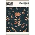 Picture of Flower Market London Poster _GroupedProduct_Rectangle_Portrait_Canvas_Framed_