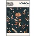 Picture of Flower Market London Poster _GroupedProduct_Rectangle_Portrait_Canvas_Framed_