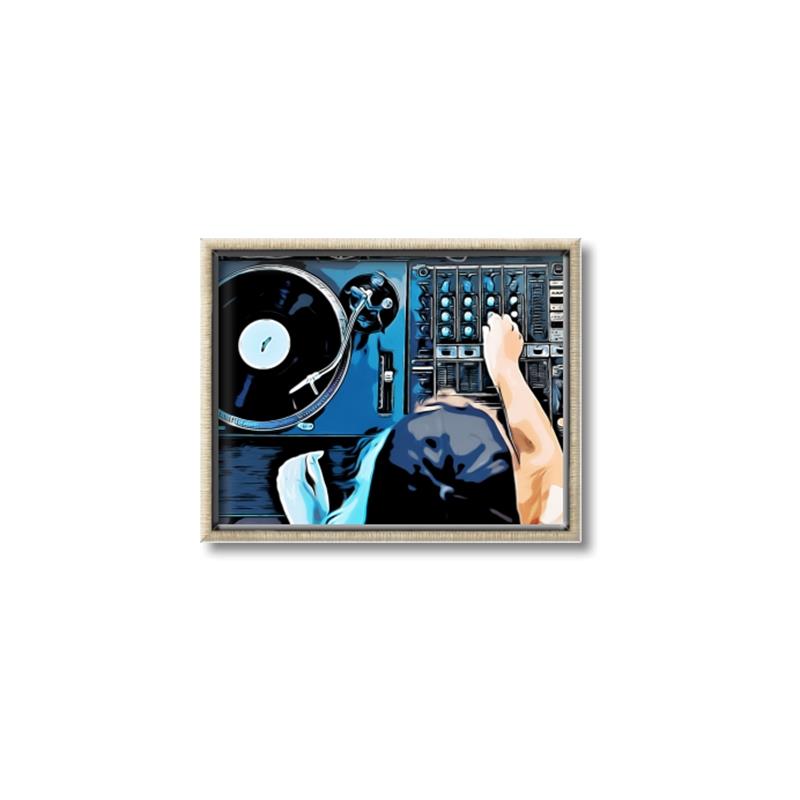Picture of Music Dj Set  _GroupedProduct_Rectangle_Landscape_Canvas_Framed_