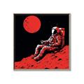 Picture of Retro Moonwalk Poster _GroupedProduct_Square_Canvas_Framed_