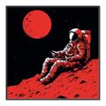 Picture of Retro Moonwalk Poster _GroupedProduct_Square_Canvas_Framed_