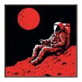 Picture of Retro Moonwalk Poster _GroupedProduct_Square_Canvas_Framed_