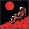 Picture of Retro Moonwalk Poster _GroupedProduct_Square_Canvas_Framed_