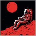 Picture of Retro Moonwalk Poster _GroupedProduct_Square_Canvas_Framed_
