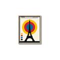 Picture of Retro Eiffel Tower Poster _GroupedProduct_Rectangle_Portrait_Canvas_Framed_