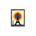 Picture of Retro Eiffel Tower Poster _GroupedProduct_Rectangle_Portrait_Canvas_Framed_