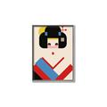 Picture of Geisha Retro Poster _GroupedProduct_Rectangle_Portrait_Canvas_Framed_