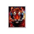 Picture of Tiger With Headphones animal _GroupedProduct_Rectangle_Portrait_Canvas_Framed_