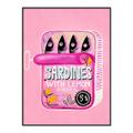 Picture of Sardines Tin Can Pink _GroupedProduct_Rectangle_Portrait_Canvas_Framed_