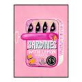 Picture of Sardines Tin Can Pink _GroupedProduct_Rectangle_Portrait_Canvas_Framed_