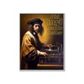 Picture of Old Vinyl Sounds Better Typography Poster _GroupedProduct_Rectangle_Portrait_Canvas_Framed_