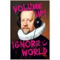 Picture of Volume Up Typography Poster _GroupedProduct_Rectangle_Portrait_Canvas_Framed_