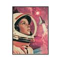 Picture of Astronaut in Space _GroupedProduct_Rectangle_Portrait_Canvas_Framed_