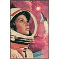 Picture of Astronaut in Space _GroupedProduct_Rectangle_Portrait_Canvas_Framed_